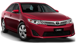 Family car hire, large, full size, Toyota Camry, Surfers Paradise, Gold Coast Airport, Brisbane Airport.