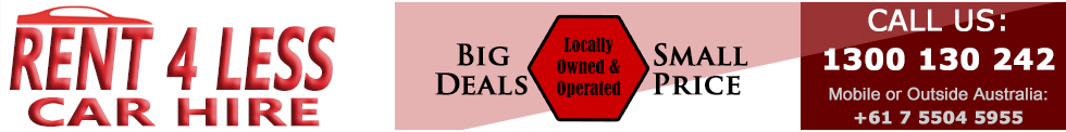 Rent 4 Less Best Car Hire Deals at Surfers Paradise, Gold Coast Airport, Gold Coast City, Coolangatta Airport and Brisbane.